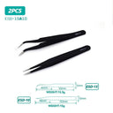 Stainless Steel Precision Tweezers for Nail Art and Electronics Stainless Steel Precision Tweezers for Nail Art and Electronics
