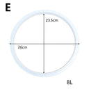 Replacement Silicone Gaskets for Pressure Cookers Sealing Rings Replacement Silicone Gaskets for Pressure Cookers Sealing Rings