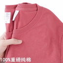 100% Cotton T-Shirt Men Women Solid Color O Neck Tops M-4XL 100% Cotton T-Shirt Men Women Solid Color O Neck Tops M-4XL