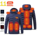21 Areas Heated Jacket For Men Waterproof Heating Coat 21 Areas Heated Jacket For Men Waterproof Heating Coat