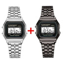 Gold Stainless Steel LED Mens Watch Modern Stylish Timepiece Gold Stainless Steel LED Mens Watch Modern Stylish Timepiece