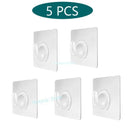 Effortless Bathroom & Kitchen Organization with Transparent Wall Hooks Effortless Bathroom & Kitchen Organization with Transparent Wall Hooks