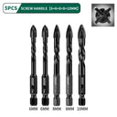 GREENER Four-Blade Hex Tile Drill Bits Set Premium Quality GREENER Four-Blade Hex Tile Drill Bits Set Premium Quality