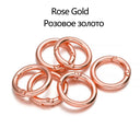 Metal O Ring Spring Clasps: DIY Jewelry Making Essentials Metal O Ring Spring Clasps: DIY Jewelry Making Essentials