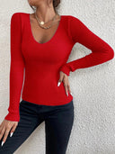 Cozy V Neck Pullover Sweater for Effortless Style Wear Cozy V Neck Pullover Sweater for Effortless Style Wear