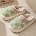 Cozy Plaid Cotton Slippers For Men And Women Warm Stylish Cozy Plaid Cotton Slippers For Men And Women Warm Stylish