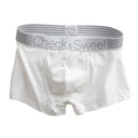 Men’s Solid Colour Middle Waist Ice Silk Boxer Briefs Men’s Solid Colour Middle Waist Ice Silk Boxer Briefs