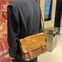 Vintage Retro Style Men's Messenger Bag Multi-Compartment Organization Vintage Retro Style Men's Messenger Bag Multi-Compartment Organization