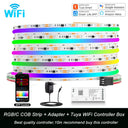 Addressable COB RGBIC LED Strip 1-10m WS2811 12V/24V Dream Color Lights Addressable COB RGBIC LED Strip 1-10m WS2811 12V/24V Dream Color Lights
