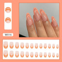 Purple Floral Ballerina Nail Tips 24pcs False Nails Box Purple Floral Ballerina Nail Tips 24pcs False Nails Box