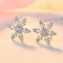 Starlight Elegance Sterling Silver Star Stud Earrings Zircon Starlight Elegance Sterling Silver Star Stud Earrings Zircon