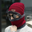 Knitted Hat For Women And Men Universal Thick Warm Beanie Balaclava Knitted Hat For Women And Men Universal Thick Warm Beanie Balaclava