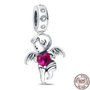 Sparkling Zircon Heart Charm Pendant Sterling Silver Jewelry Sparkling Zircon Heart Charm Pendant Sterling Silver Jewelry