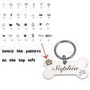 Engraved Pet ID Keychain for Cats & Dogs Personalized Bone Engraved Pet ID Keychain for Cats & Dogs Personalized Bone