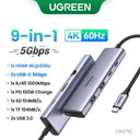 UGREEN 9-in-1 USB C Hub with 4K HDMI Fast Charging Device UGREEN 9-in-1 USB C Hub with 4K HDMI Fast Charging Device