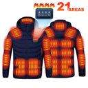 21 Areas Heated Jacket USB Electric Coat Men Women 21 Areas Heated Jacket USB Electric Coat Men Women