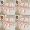 ZJX 4Pcs Set High Waist Cotton Women Panties Plus Size Body Shaper ZJX 4Pcs Set High Waist Cotton Women Panties Plus Size Body Shaper