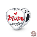 Sterling Silver Red Heart Beads for Pandora Jewelry Gifts Sterling Silver Red Heart Beads for Pandora Jewelry Gifts