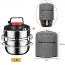 Portable Mini Pressure Cooker 304 Stainless Steel Pot Portable Mini Pressure Cooker 304 Stainless Steel Pot