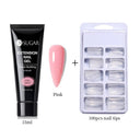 Glowing White Gel Nail Extension Kit for Beautiful Nails Glowing White Gel Nail Extension Kit for Beautiful Nails