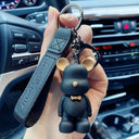 Crystal Bow Tie Bear Keychain Charm Pendant Cute Accessory Crystal Bow Tie Bear Keychain Charm Pendant Cute Accessory