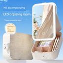 Travel Bag Mirror Portable Desktop Cosmetic Mirror Light Travel Bag Mirror Portable Desktop Cosmetic Mirror Light
