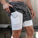 Men's 2-in-1 Camo Running and Gym Shorts Quick Dry Men's 2-in-1 Camo Running and Gym Shorts Quick Dry