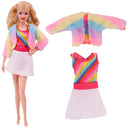 Barbie Doll Fashion Set Chic Coat and Dress for Dolls Barbie Doll Fashion Set Chic Coat and Dress for Dolls