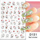 Adorable Cartoon Hello Kitty Nail Sticker Set for Nail Art Adorable Cartoon Hello Kitty Nail Sticker Set for Nail Art