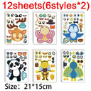 Create Your Own Animal Faces Stickers Set for Fun Crafts Create Your Own Animal Faces Stickers Set for Fun Crafts