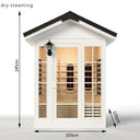 Luxury Home Steam Room and Outdoor Sauna Set Wellness Haven Luxury Home Steam Room and Outdoor Sauna Set Wellness Haven