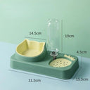 Pet Feeder And Water Fountain Double Bowl For Cats Pet Feeder And Water Fountain Double Bowl For Cats