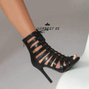 European Chic Cut-Out Peep Toe Heels Stylish Trendsetter European Chic Cut-Out Peep Toe Heels Stylish Trendsetter