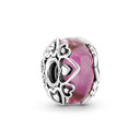 Fashion Pink Pansy Flower Pendant Bead 925 Sterling Silver Fashion Pink Pansy Flower Pendant Bead 925 Sterling Silver