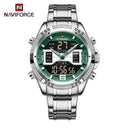 Naviforce Digital Stainless Steel Sports Watch Multifunction Naviforce Digital Stainless Steel Sports Watch Multifunction