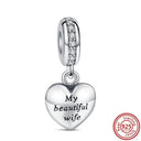 Crown Flowers Heart Silver Bead Charm Pandora Accessory Crown Flowers Heart Silver Bead Charm Pandora Accessory