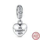 Crown Flowers Heart Silver Bead Charm Pandora Accessory Crown Flowers Heart Silver Bead Charm Pandora Accessory