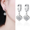 Starlight Elegance Silver Star Stud Earrings Dazzling Zircon Design Starlight Elegance Silver Star Stud Earrings Dazzling Zircon Design