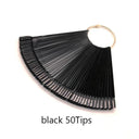 Clear Oval Fan Style False Nail Tips Display Stand Kit Set Clear Oval Fan Style False Nail Tips Display Stand Kit Set