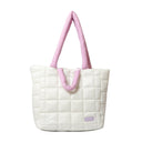 Puffer Tote Bag for Women Lightweight Down Cotton Handbag Puffer Tote Bag for Women Lightweight Down Cotton Handbag