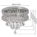 Crystal Chandelier Chrome Ceiling Lamps Led Flush Mount Light Crystal Chandelier Chrome Ceiling Lamps Led Flush Mount Light