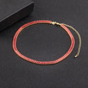 Nidin Classic Colorful Tennis Necklace Men and Women Jewelry Nidin Classic Colorful Tennis Necklace Men and Women Jewelry