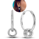 Zircon Heart Shaped Silver Earrings Elegant Gift for Women Zircon Heart Shaped Silver Earrings Elegant Gift for Women