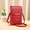 Leather Crossbody Wallet With Touch Screen Accessory Leather Crossbody Wallet With Touch Screen Accessory