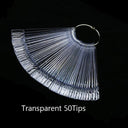 Clear Oval Fan Style False Nail Tips Display Stand Kit Set Clear Oval Fan Style False Nail Tips Display Stand Kit Set