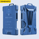 Men Slim Aluminum Wallet With RFID Blocking Money Clip Men Slim Aluminum Wallet With RFID Blocking Money Clip