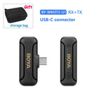 BY WM3T2 Wireless Lavalier Microphone For iPhone Android Live Broadcast For Vlog BY WM3T2 Wireless Lavalier Microphone For iPhone Android Live Broadcast For Vlog