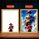 One Piece Zoro and Luffy LED Night Light Frame Anime Decor One Piece Zoro and Luffy LED Night Light Frame Anime Decor