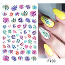 Butterfly and Fruit Nail Sticker Set with 5D Floral Designs Butterfly and Fruit Nail Sticker Set with 5D Floral Designs