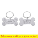 Personalized Pet ID Tag: Stylish Bone Engraved Pendant Personalized Pet ID Tag: Stylish Bone Engraved Pendant